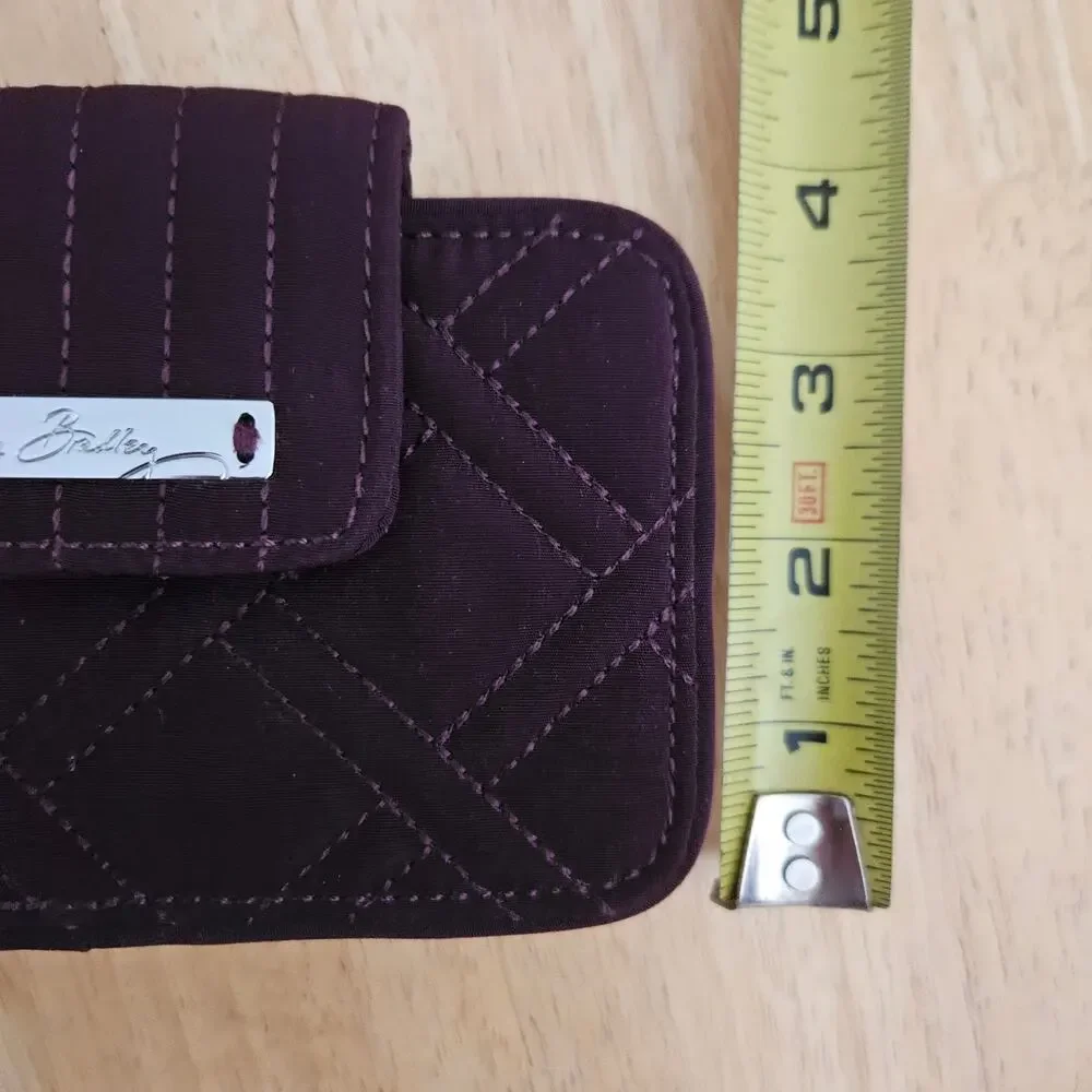 Vera Bradley Iconic RFID Wallet/Wristlet Mulled Wine EUC - Picture 6 of 7